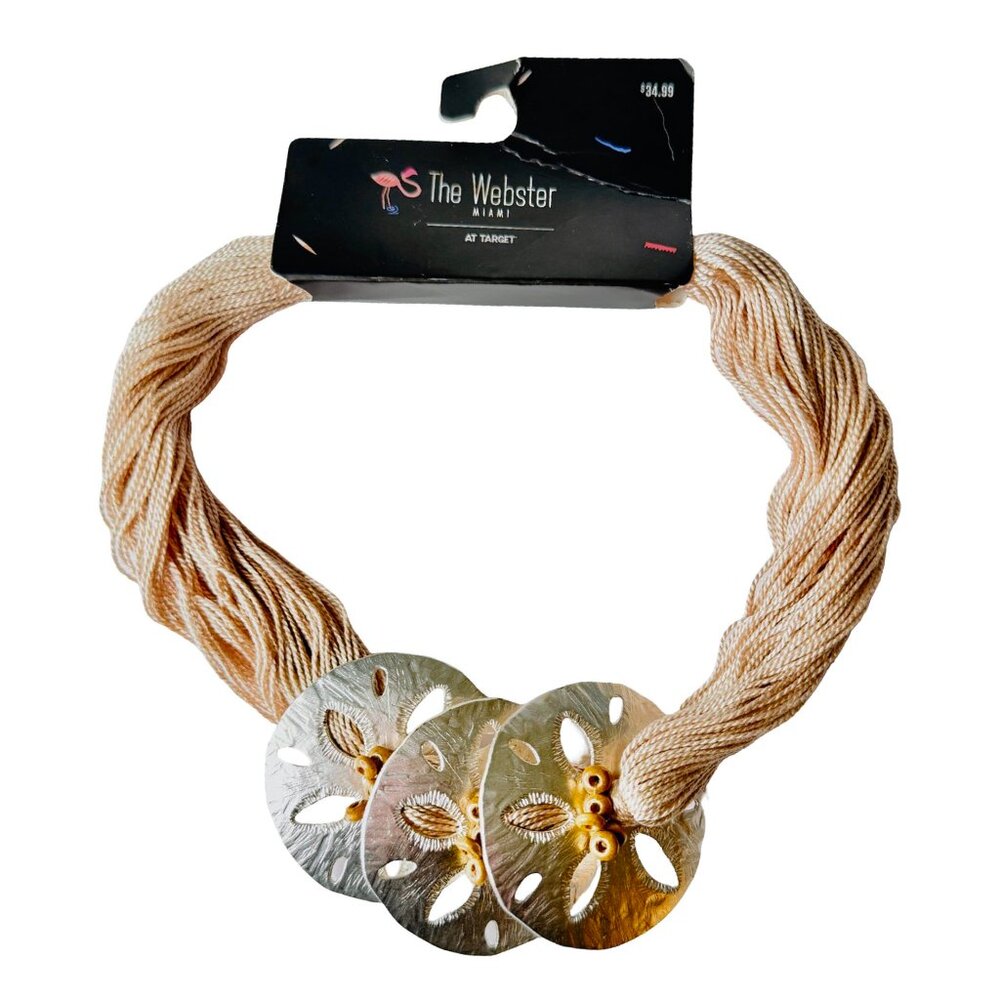 Goldtone Sand Dollar Necklace – The Webster Miami x Target Collab - NWT